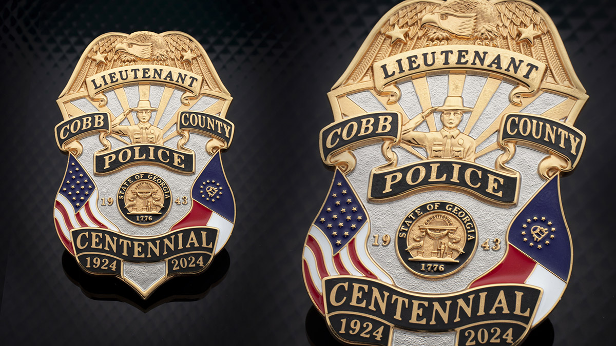 Cobb County Police Anniversary Badge