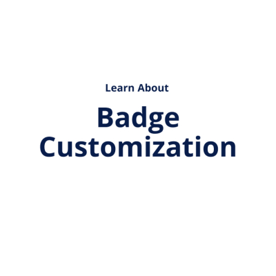 Badge Customization