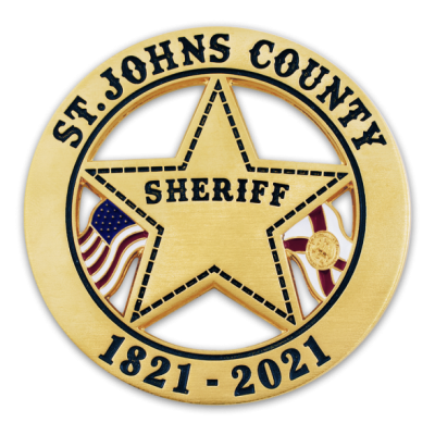 St Johns County Bicentennial badge