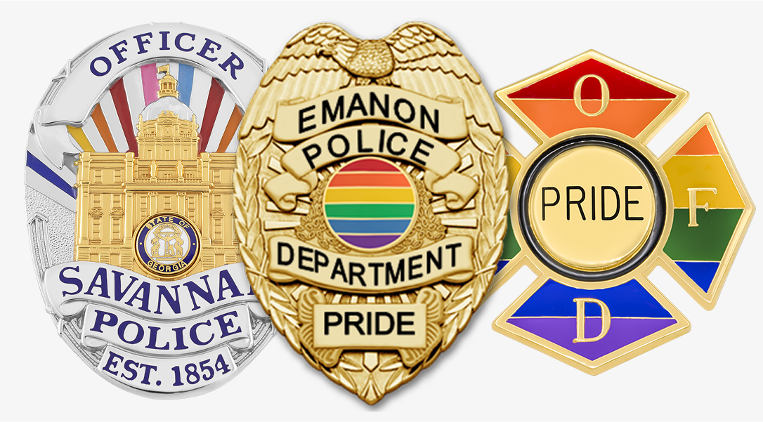 Pride badges by Smith & Warren