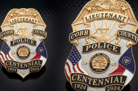 Cobb County Police Anniversary Badge