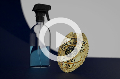 How to clean a police badge