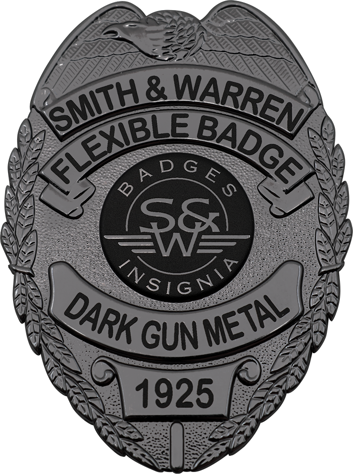 FLEX - Dark Gun Metal Flexible Badge Finish