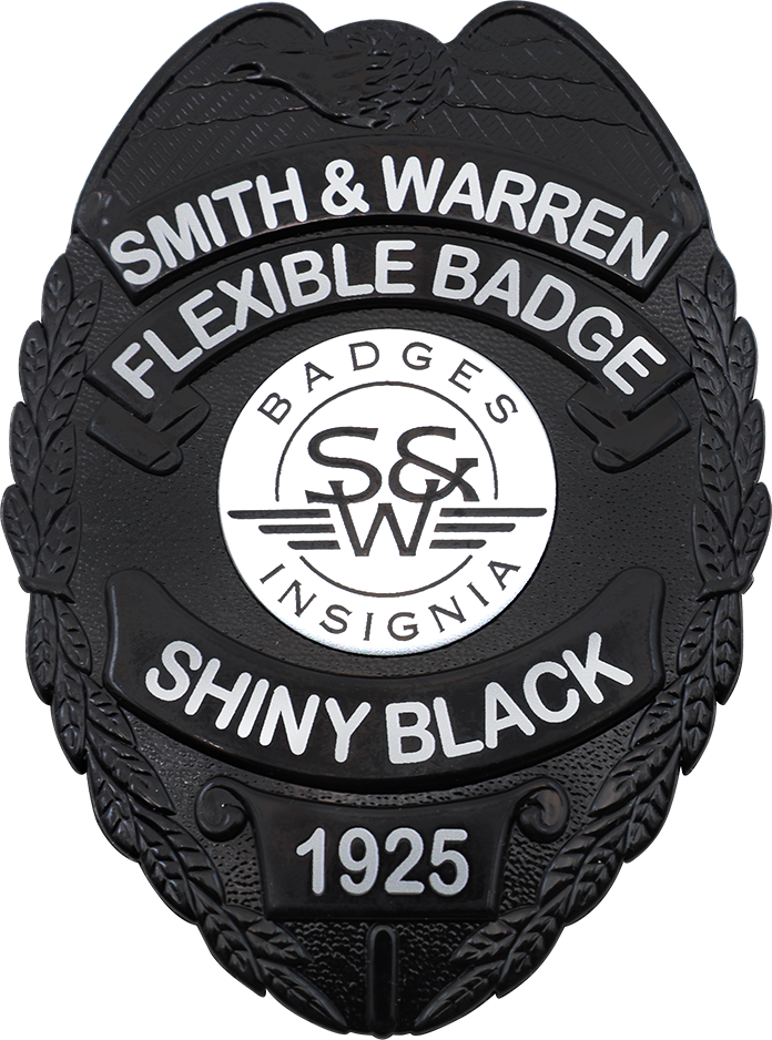 Shiny Black Flexible Badge Finish