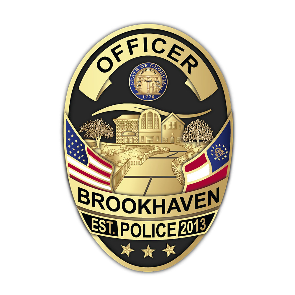 Brookhaven Police Badge Illustration Badgestudio Custom Badge