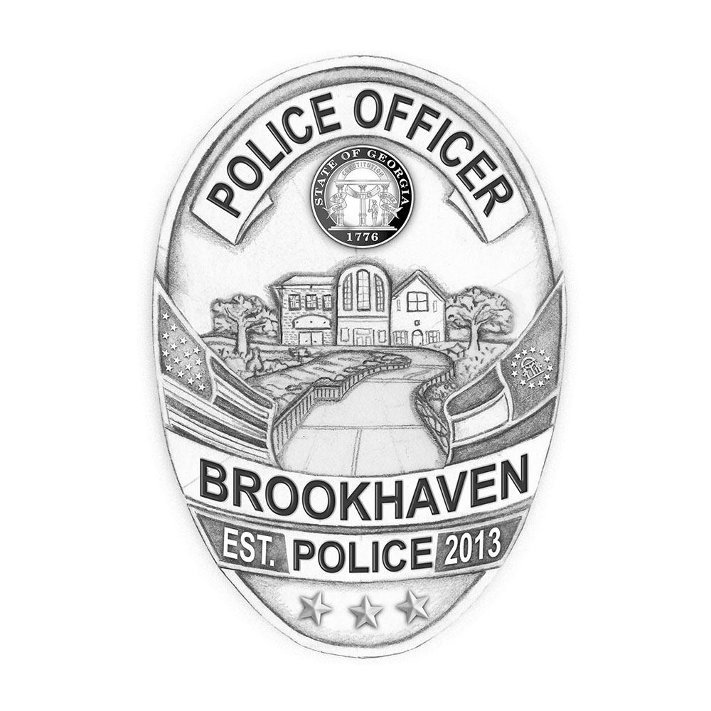 Brookhaven Police Badge Sketch Badgestudio Custom Badge