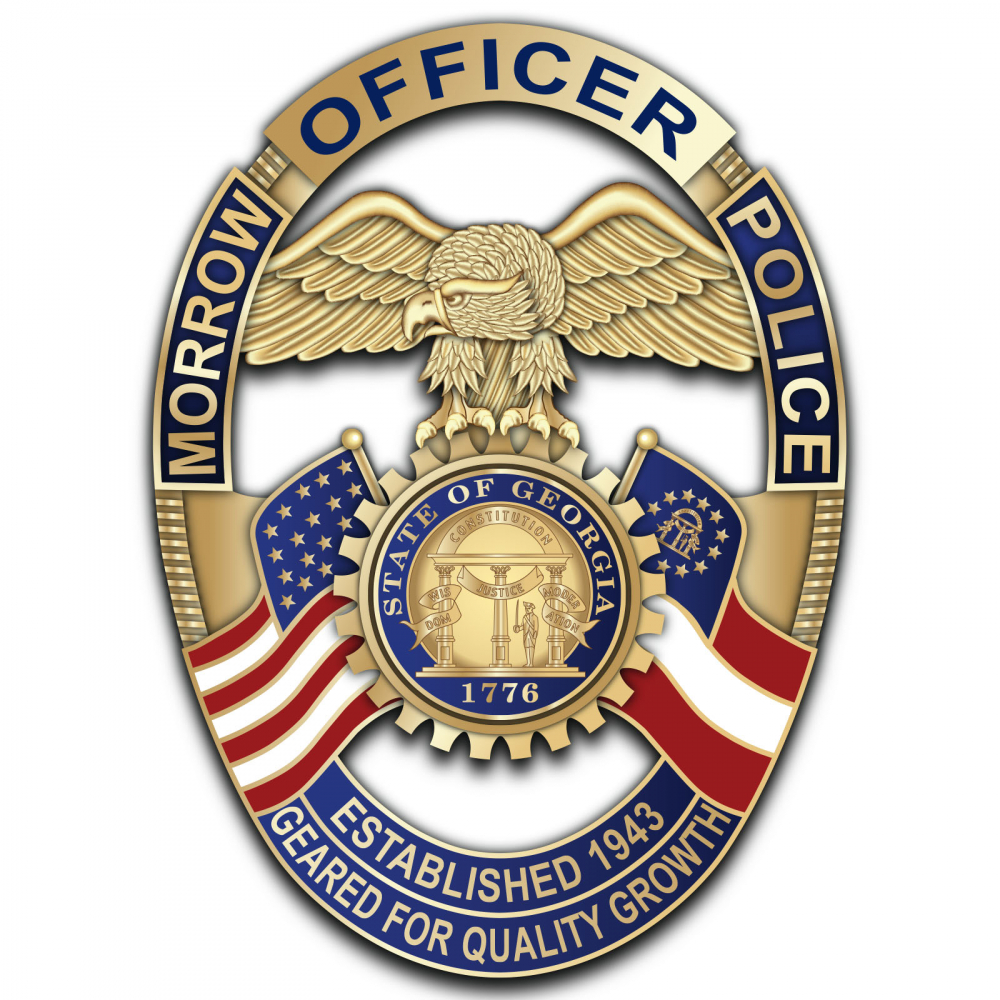 Morrow Police badge illustration