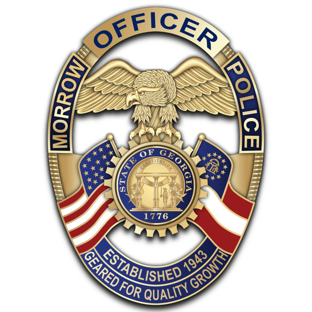 Morrow Police badge illustration