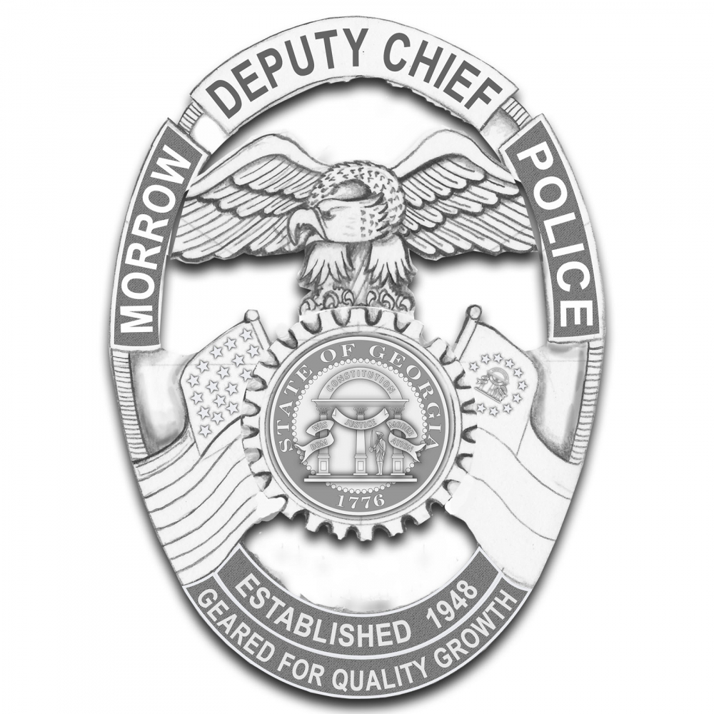 Morrow Police badge sketch