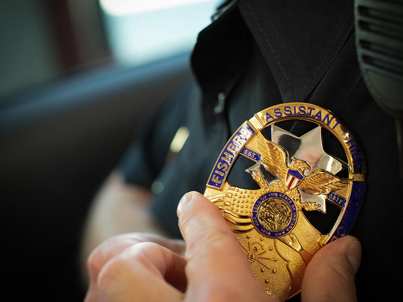 Fishers Indiana Police Badge Custom 