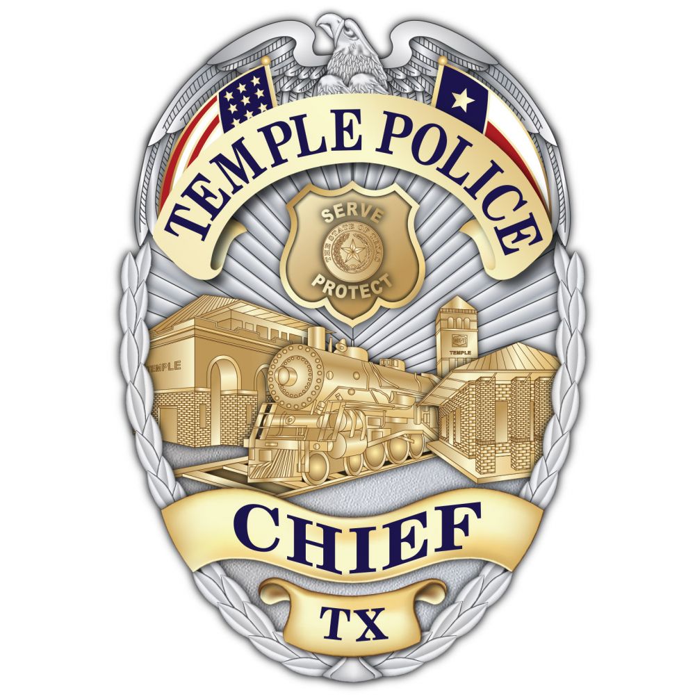 Temple Police Badge Illustration