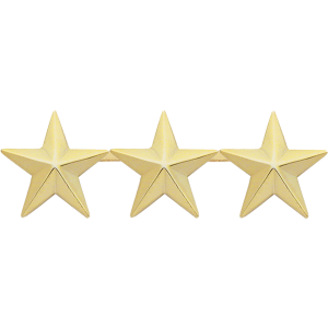3 Star Collar Insignia Smith Warren