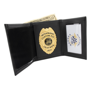 Tri-fold Badge Wallet w/ Single ID & CC Slots