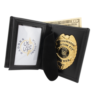 Tri-fold Badge Wallet w/ Single ID & CC Slots
