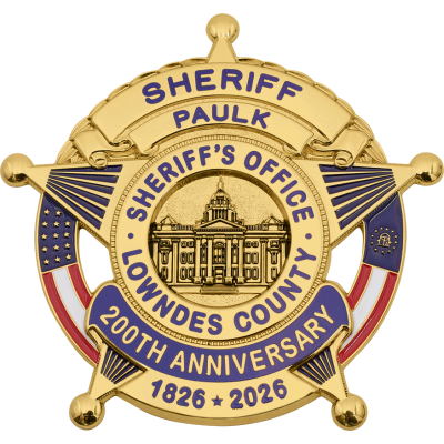 Lowndes county sheriffs office smith & warren custom badge