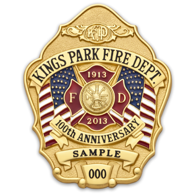 Kings Park Fire Department Anniversary Badge